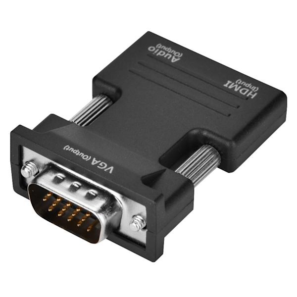 1080P HDMI-hunn til VGA-hann med lydutgangskonverteradapter