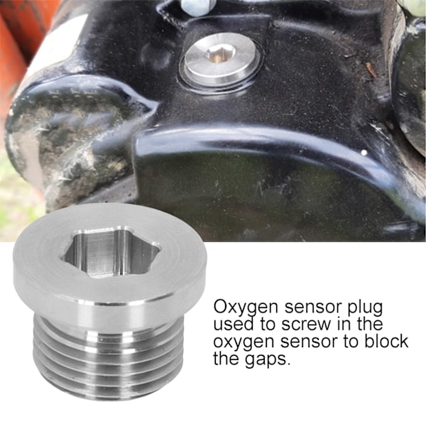 O2 Oxygen Sensor Plug M18x1.5 Høyfast Rustfritt Stål Tilbehør Universal Tilbehør for Bil
