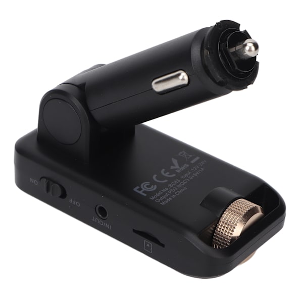 Bluetooth FM -lähetin 12V-24V Hands Free -puhelu Bluetooth -autonlaturin sovitin Tukee PD30W QC18W Pikalataus Type 1