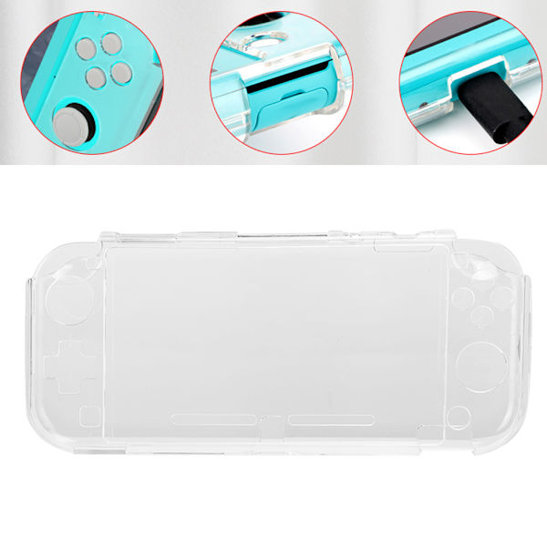 Spelkonsolskydd Lätt Genomskinligt Hård Skydd Baksida Anti-Repskyddande Tillbehör för Nintendo Switch Lite