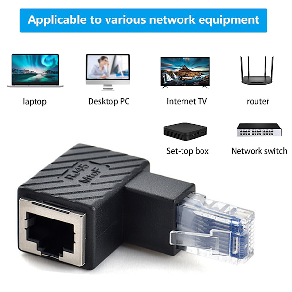 Lige Ethernet-adapter, RJ45 han til hun