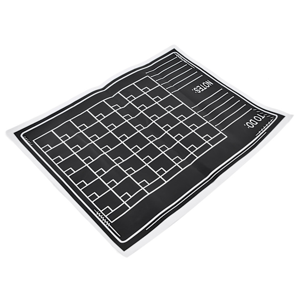 Musta taulutarra 45x60cm itseliimautuva DIY irrotettava vedenpitävä PVC-liitutaulu kalenteri lapsille kotikoulutukseen
