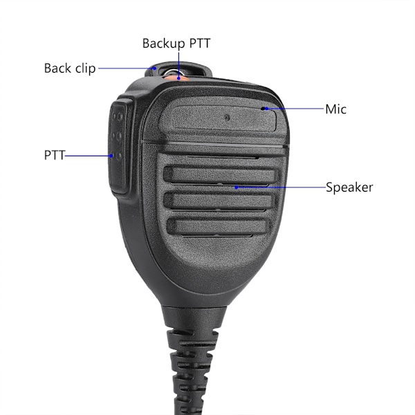 3.5mm PTT kädessä pidettävä radiopuhelimen kaiutinmikrofoni YAESU FT1D FT1XDR FT2DR FT2XDR