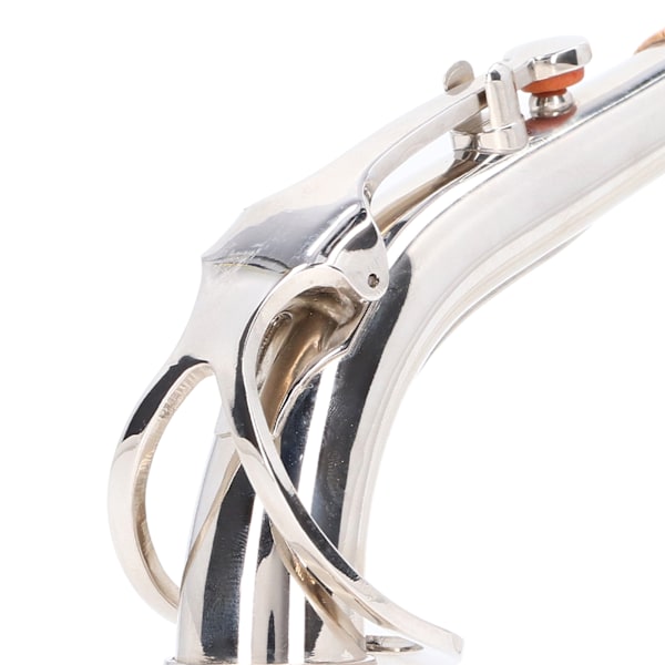 Altsaxofon Hals Bøjning 24.5mm Sax Del Instrument Tilbehør til Udskiftning Sølv