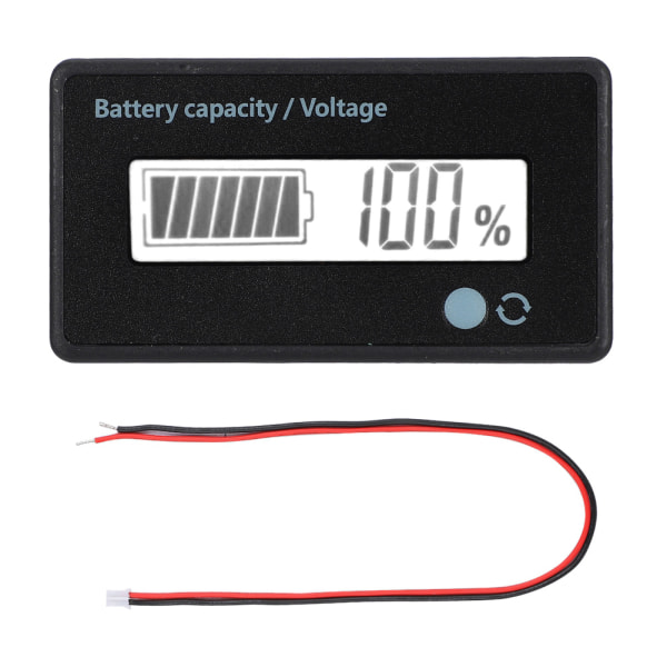 GY-6D PCB HTN Ljud- och ljuslarm Batterikapacitetsmonitor Indikator Display 12-84V (Vitt ljus)
