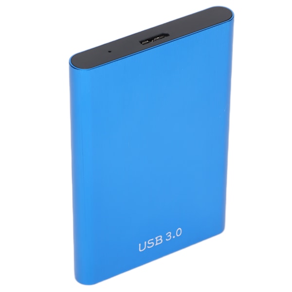 2.5in Extern Hårddisk USB 3.0 Aluminiumlegering Rundat Skal Mobil Hårddisk Blå 40GB