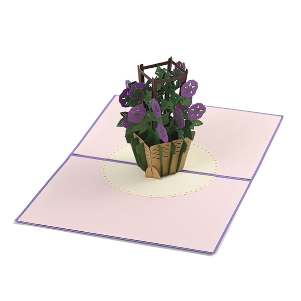 Utsökta Pop Up Blomsterbukett Kort, Överdimensionerat Popup-kort med Kuvert Inkluderat för Födelsedag, Årsdag, Bröllop, Kärlekskort - Hög