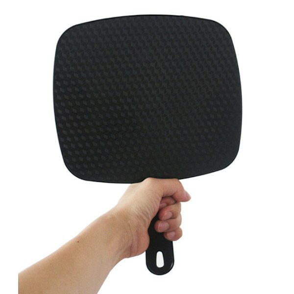 Mångsidig Handspegel för Salong och Hemmabruk, Vanlig Glasspegel med Rundad Form, Hängbar och Handhållen, Lämplig för Styling, Rakning och Smink