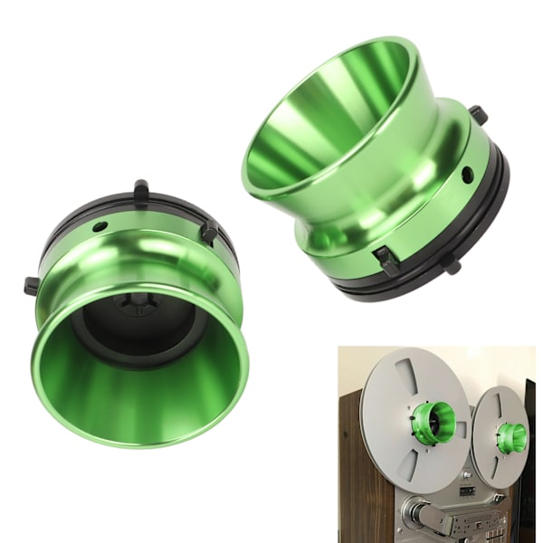 1 Par 10 Tums Öppnare Polerad Aluminium NAB Nav Adaptrar Universal Lastenhet för Studer ReVox för Akai för Teac