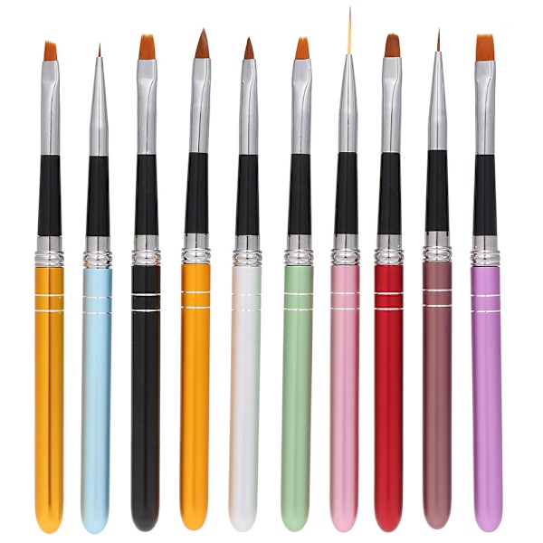 Gelborste 10-delad nagelborste set,