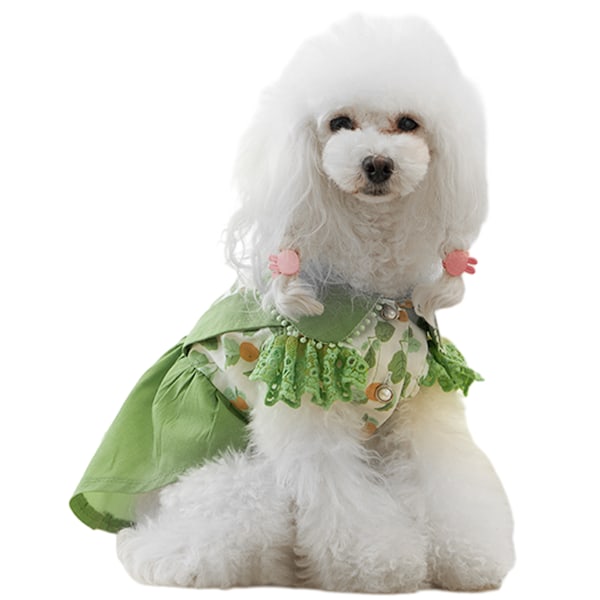 Dog Dresses for Small Dogs Puppy Girl Clothes Dog Princess Dresses Skirts Summer Cat Apparel Floral Skirt Puppy Pet Clothing