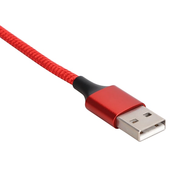 3A magnetisk mobiltelefonladekabel med LED-lys mobiltelefon datalinje for Type-C (rød)