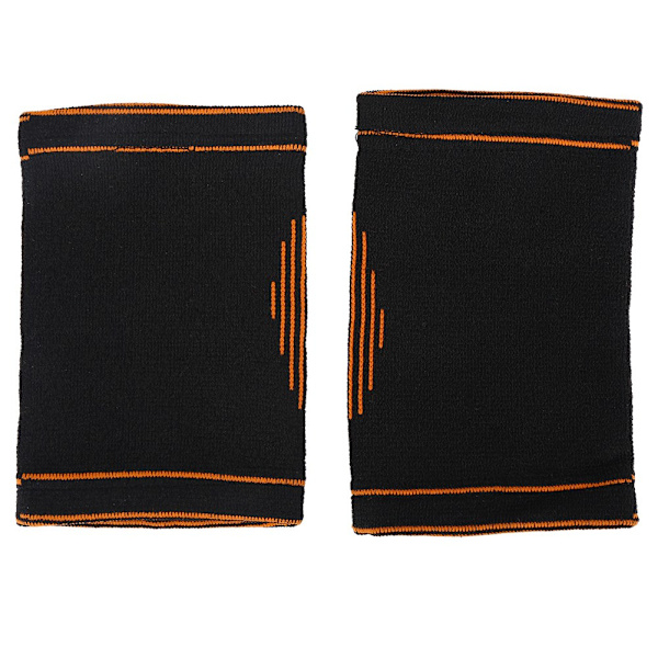 1 par svarta unisex sport nylon handledsstöd skyddande handledsskydd