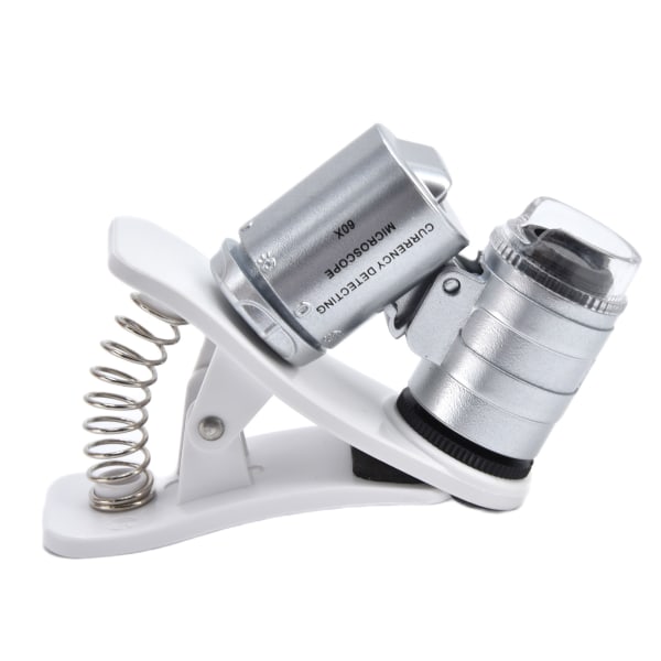 60X förstoringsglas LED mini bärbart mikroskop Mobiltelefon M