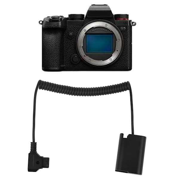 D Tap til DMW DCC17 Dummy Batteri Spiral Kabel DMW BLK22 Batteri Adapter for Lumix S5 S5K S5GK GH5II GH6 G9 Digitalkamera
