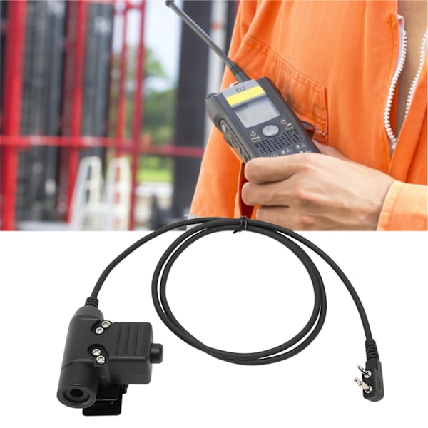 Radio Headset Adapter Push To Talk Ljud Walkie Talkie Öronsnäcka Adapter Ersättning för Icom V8 V80 V82