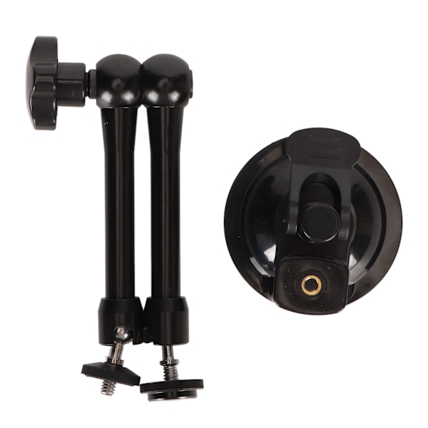 Suction Cup Mount Car Camera Bracket 30cm Aluminium Alloy Rotatable 1/4 Screw Stable Camera Accessory for Act 3 Insta X3