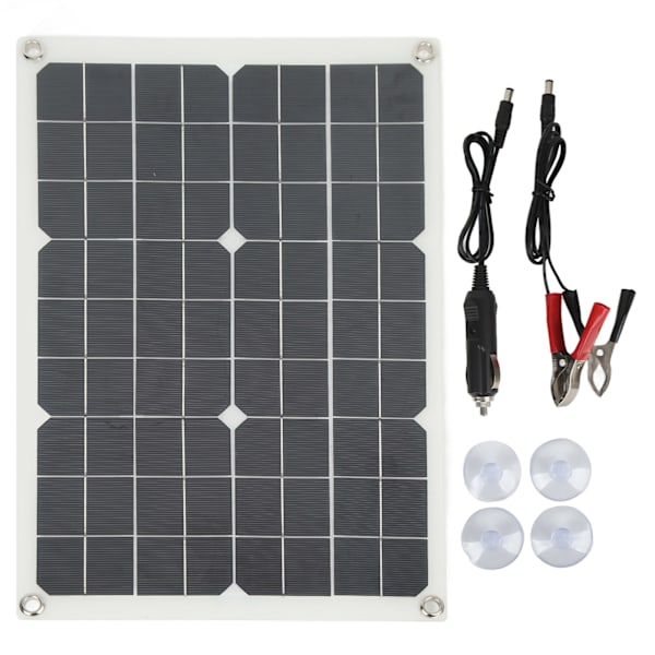 Kraftfull men portabel, Rv Yacht Power Solution Monokristallin Silikon Flexibel Solpanel för Bilbatterier, Nödkraftkällor, Sollampor