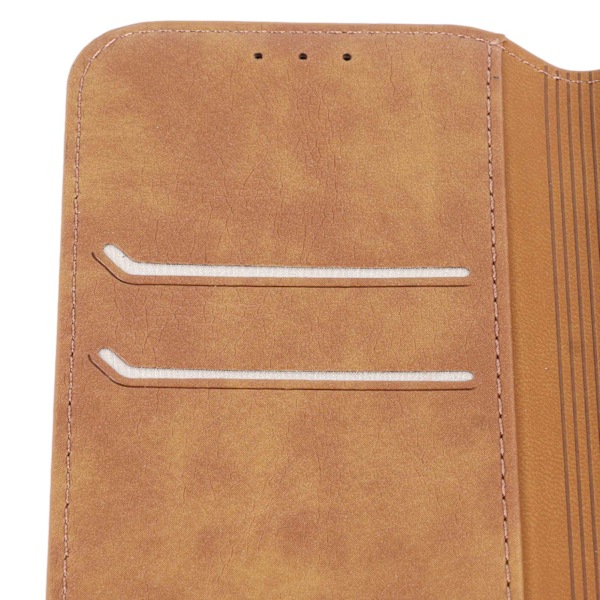 Retro Mobiltelefon Flip Case Mobiltelefon Holder Pung Beskyttende TPU Etui til Iphone Brun til IPhone 11