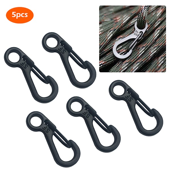 5/10 st/förpackning Mini-karbinhakar i zinklegering, fjäderbelastade ryggsäckslås, EDC-nyckelring, karbinhake för vandring, klättring, camping, flaskhakar