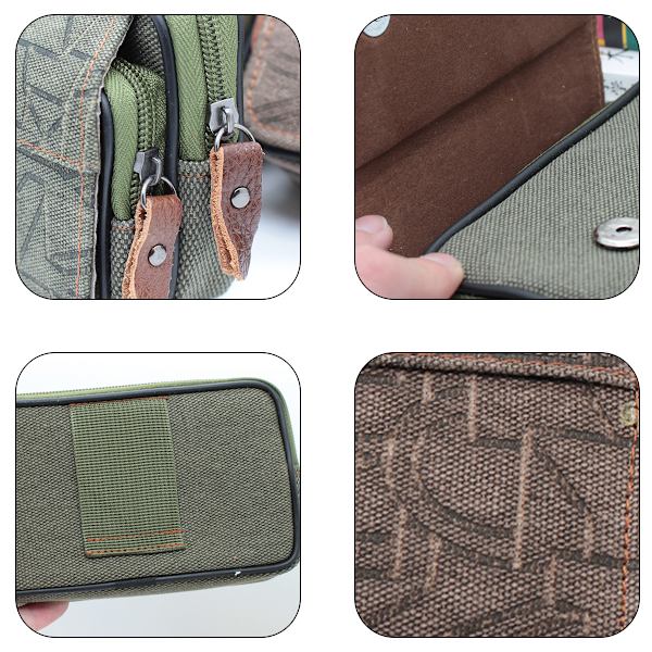 Miesten matkapuhelinlaukku monitoiminen vyölaukku matkapuhelinkotelo Fanny pack lompakko
