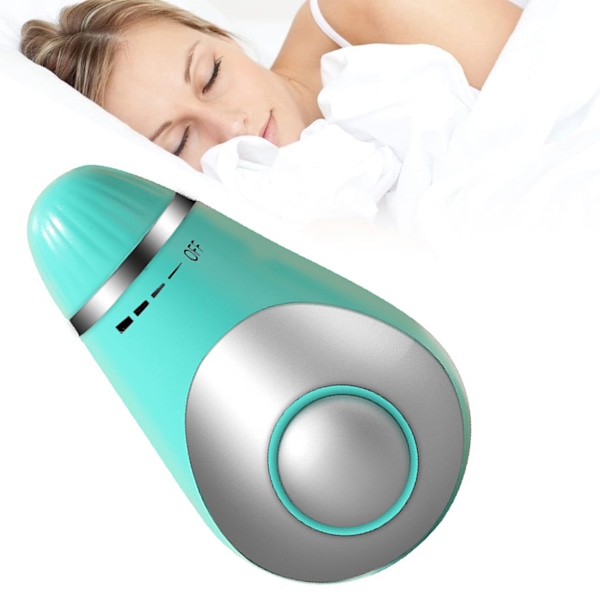 Smart Sömnhjälp Hjärnmassage Justera Puls Lindra Huvudvärk Fokusera Uppmärksamhet Ångestlindring Små och Lätta Artiklar Blue