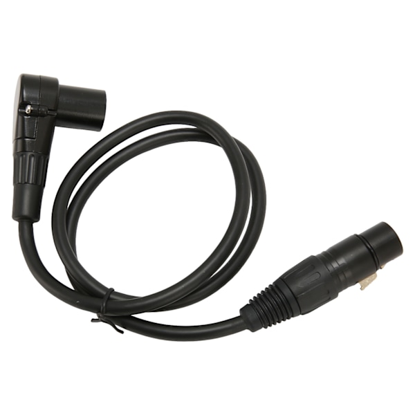 XLR til XLR-kabel, vinklet han til lige hun, HiFi-lyd, XLR-balanceret kabel til mikrofon, højttaler, mixer, 2,5 fod