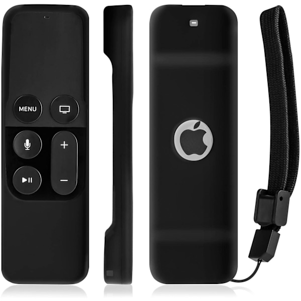 Silikonskydd Svart för Apple TV Siri Remote Gen 4/5