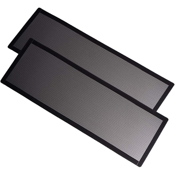 Tuulettimen pölysuodatinverkko magneettikehyksellä PVC PC tietokonekotelon tuulettimen pölysuojusritilät musta 360*120MM 2PACK