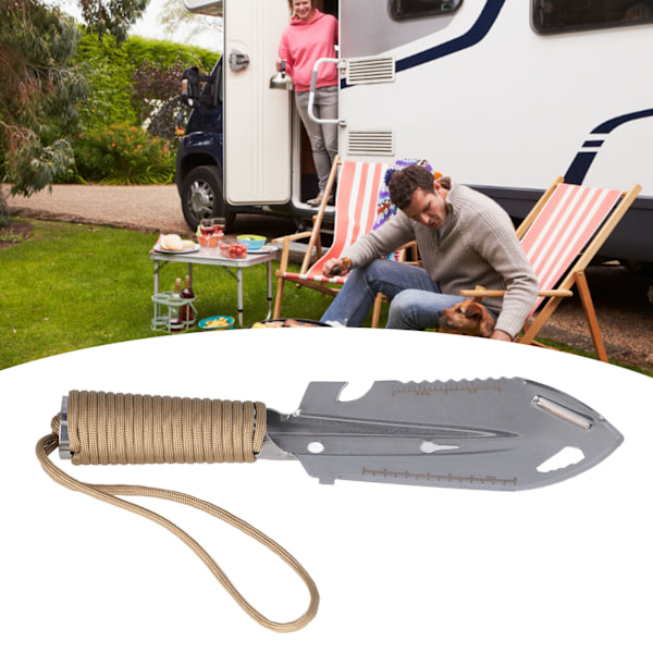Vandringsspade för Backpacking, Titankonstruktion med Ergonomiskt Grepp