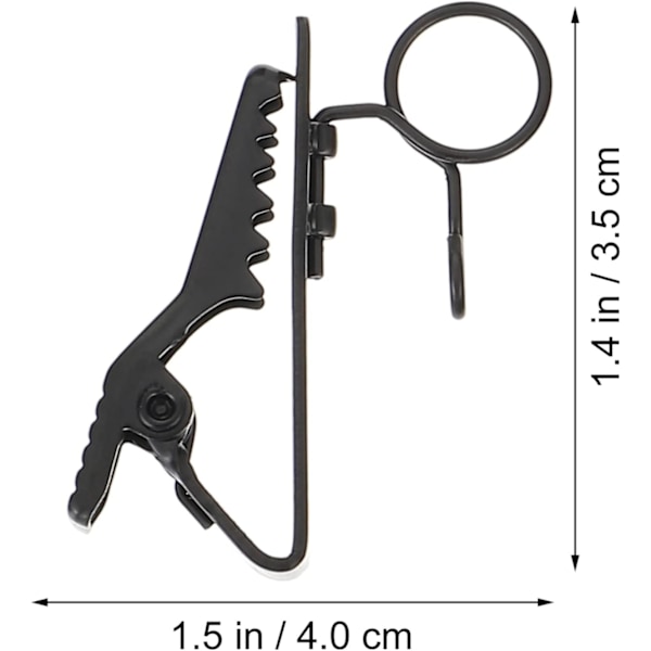 Lavalier Mikrofon Clip Sortiment, Metall Slipsnålar Med Bakgrundsljudsreducerande Skumskydd, Andningsbar Svamp Och Hållbara Plast Trådklämmor