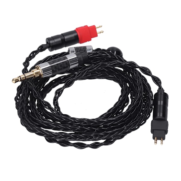 Dobbelt nål 8 kerner afbalanceret OCC sølvbelagt lydkabel til Sennheiser HD600 HD580