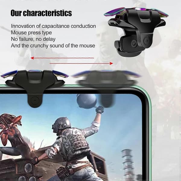 GETIT Skydespil-controller, mobilspil-udløser, mobiludløser L1R1-controller kompatibel med gamingtilbehør