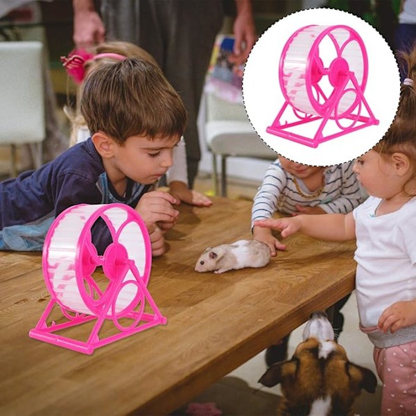 Träningslösning för husdjur, Bekvämt hjul för hälsosam motion för små husdjur, Tystgående hamsterhjul, Giftfritt material, Fristående eller