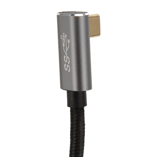 USB C til 90 Graders USB C Kabel 100W USB3.1 Gen2 10Gbps 4K 60Hz Højre Vinkel Type C til Type C Datakabel til Steam Deck 200cm / 78.7in