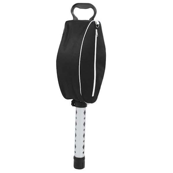 Teleskopisk aluminiumrör golfboll shag bag retriever plocka upp 80 bollar hållare samlare för utomhus sporttillbehör