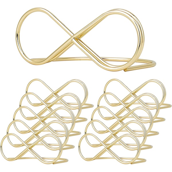 10 positions kortholder guld ubegrænset beskedholder bord