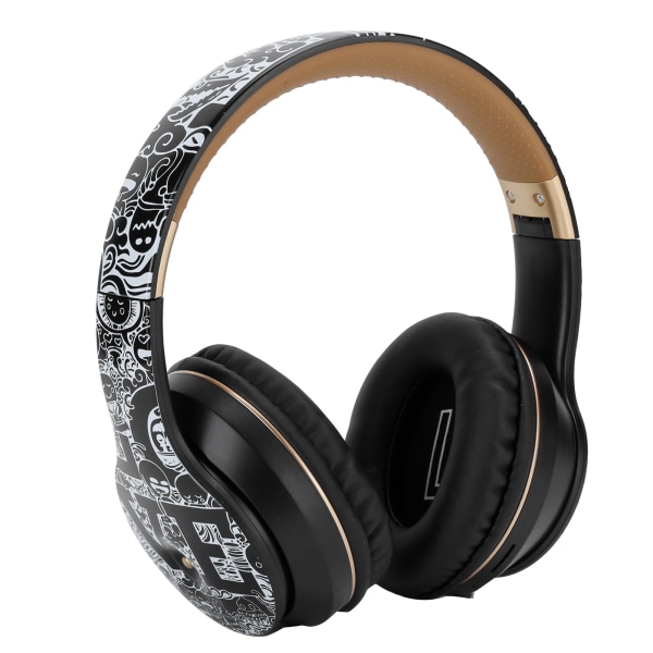 Trådløst Bluetooth-headset BT5.0 Støyreduksjon Stereo Musikk Foldbart Sportsøretelefon