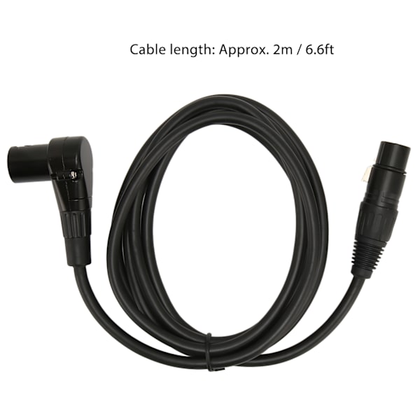XLR han til hun mikrofonkabel XLR balanceret kabel 3-polet stik mikrofonledning til KTV hjemmebiograf 6,6ft