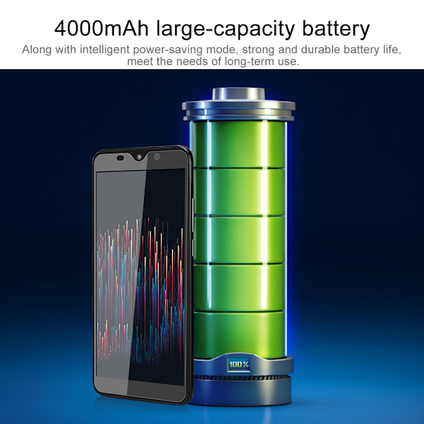 Rino3 pro 5.8 tum HD-skärm 4G+64G 8MP+16MP Dubbla SIM Dubbel Standby Svart Smartphone 100-240VUS