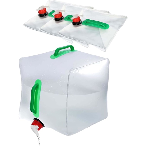 Bärbar Vattenbehållare, Vikbar Vattenpåse För Utomhuscamping, Slitstarkt Och Säkert PVC-material, Stor Kapacitet För Betydande Vattenlagring