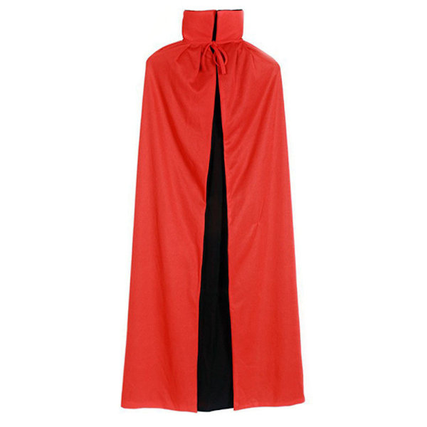 Musta punainen käännettävä mekko Goth Devil Pirate Vampire Demon