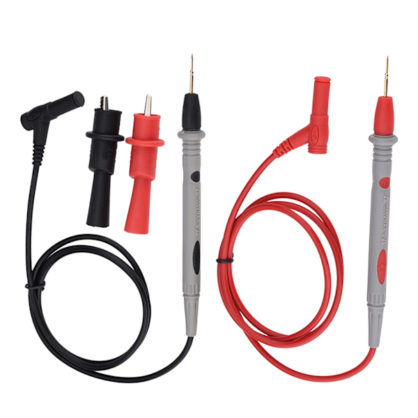 Ultra Sharp Multimeter Probe Precise 1000V 20A Gullbelagt Probe Leads med Alligator Tang