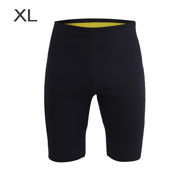 Slankende Body Shaper Stretch Shorts Neoprene Fitness Løbetøj Unisex Trusser (XL)