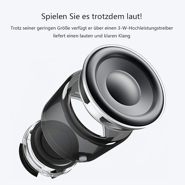 LX-EWA-A106pro Ultra Mini Bluetooth-högtalare - Silvergrå