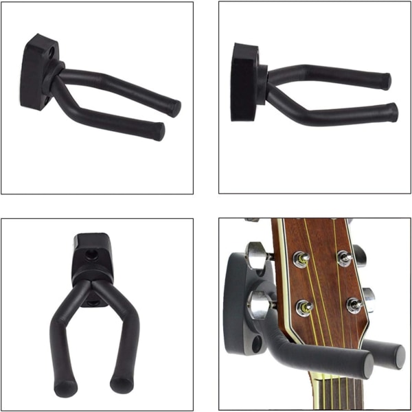 2 stk Gitar krok Gitarstativ Veggmontert Gitar Veggmontering