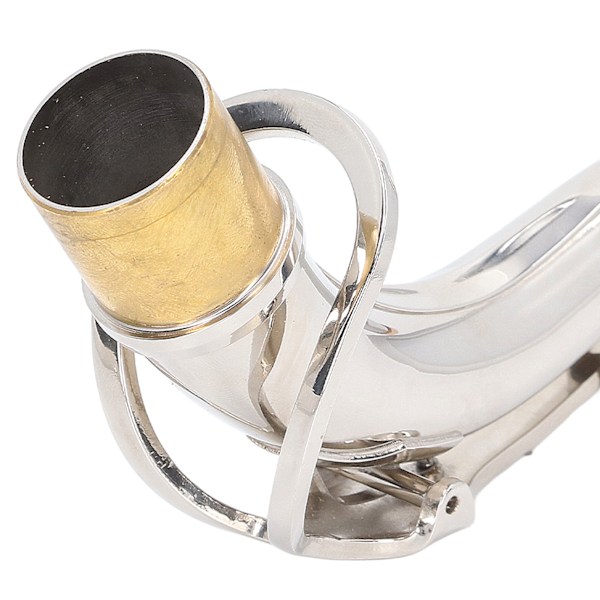 Alto Saxofon Hals Böj 24.5mm Sax Del Instrument Tillbehör för Utbyte Silver