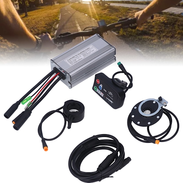 Bicycle Lithium Battery Conversion Kit 22A Controller LED 880 Display 1 to 2 Connecting Line Kit for 500W Motor