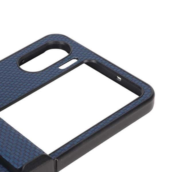 Fodral för OPPO Find N2 Flip i kolfiberstruktur, vikbart mobilskal i plast, blått