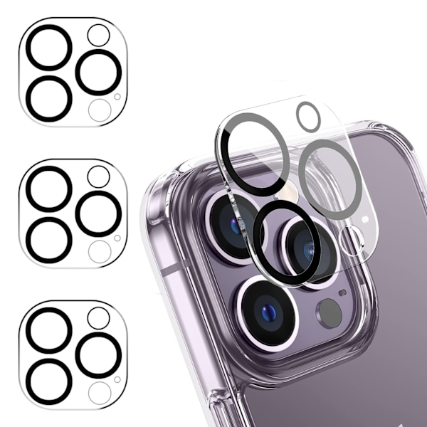 Kameraskydd, 9H Hårdhet Härdat Glas för iPhone 12 Pro Max, Fullständig Kant-till-Kant Täckning, Reptåligt, Hög Transparens, Skal